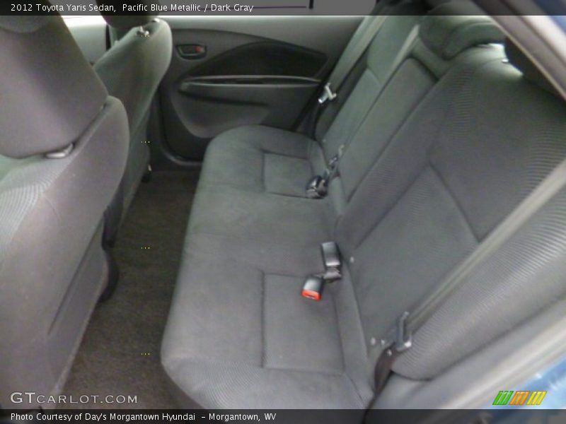 Pacific Blue Metallic / Dark Gray 2012 Toyota Yaris Sedan