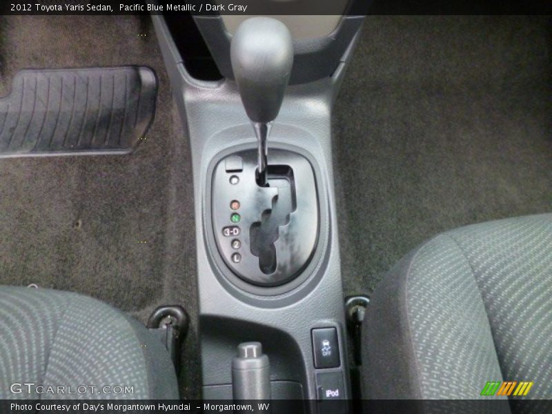 Pacific Blue Metallic / Dark Gray 2012 Toyota Yaris Sedan