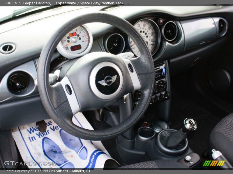 Pepper White / Space Grey/Panther Black 2003 Mini Cooper Hardtop