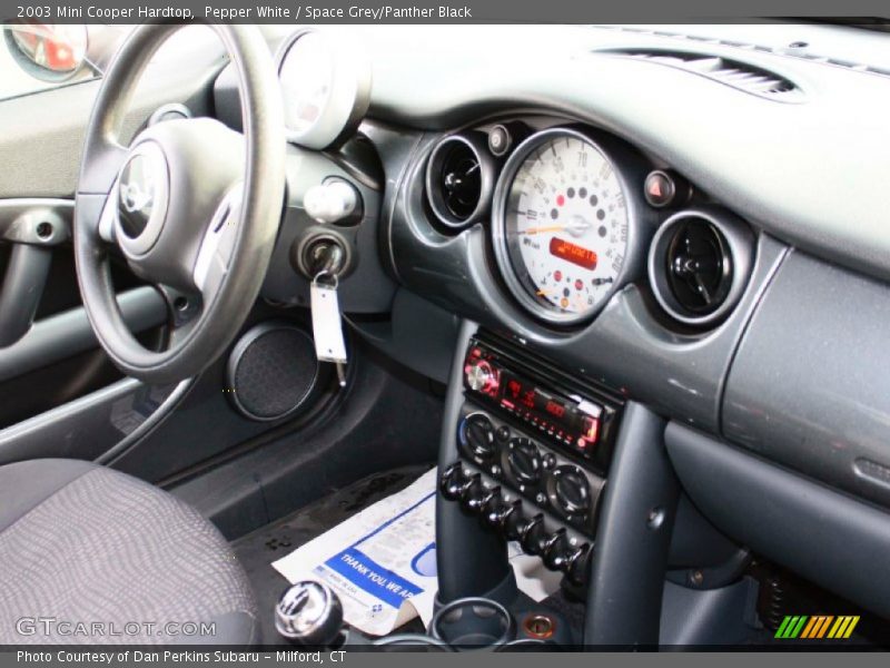 Pepper White / Space Grey/Panther Black 2003 Mini Cooper Hardtop