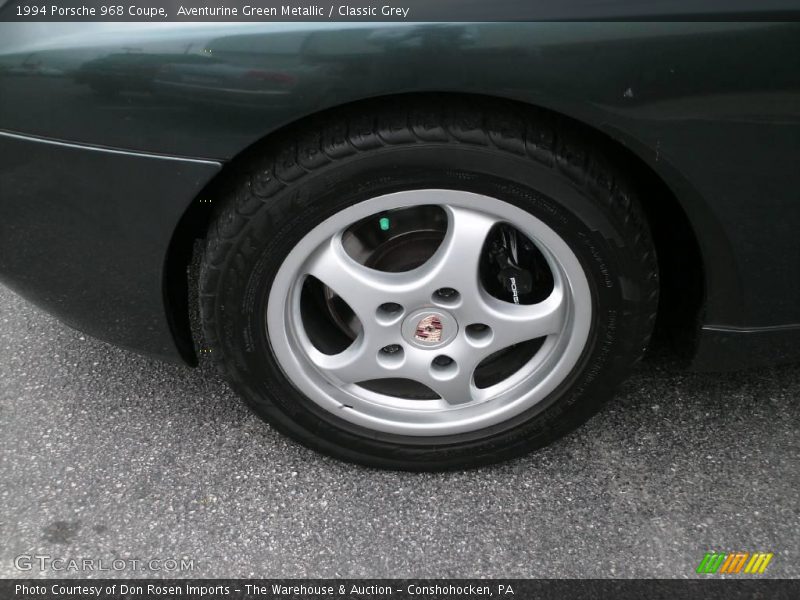 Aventurine Green Metallic / Classic Grey 1994 Porsche 968 Coupe