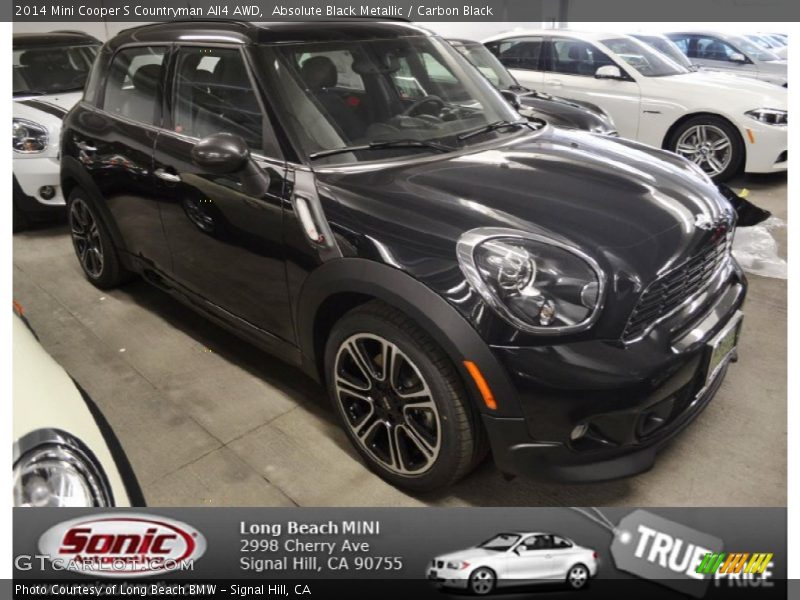 Absolute Black Metallic / Carbon Black 2014 Mini Cooper S Countryman All4 AWD