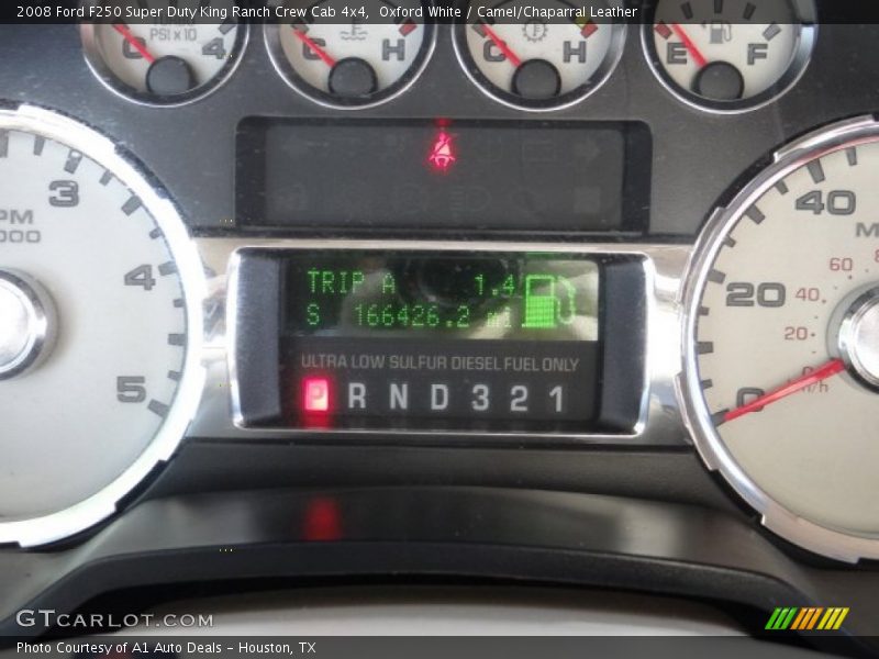 Oxford White / Camel/Chaparral Leather 2008 Ford F250 Super Duty King Ranch Crew Cab 4x4