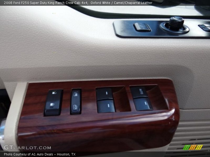 Oxford White / Camel/Chaparral Leather 2008 Ford F250 Super Duty King Ranch Crew Cab 4x4