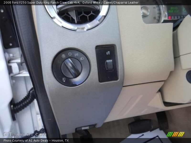 Oxford White / Camel/Chaparral Leather 2008 Ford F250 Super Duty King Ranch Crew Cab 4x4