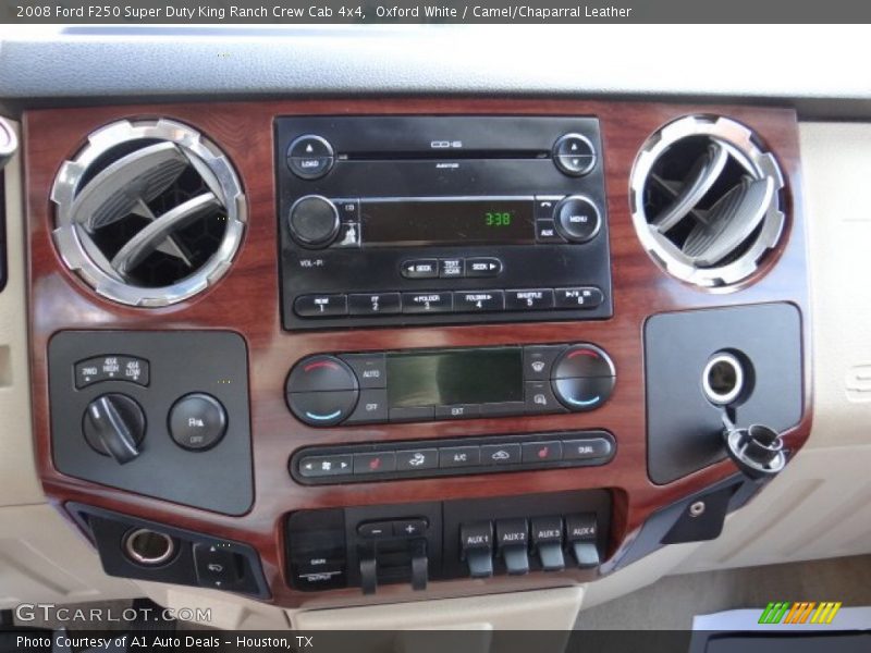 Oxford White / Camel/Chaparral Leather 2008 Ford F250 Super Duty King Ranch Crew Cab 4x4