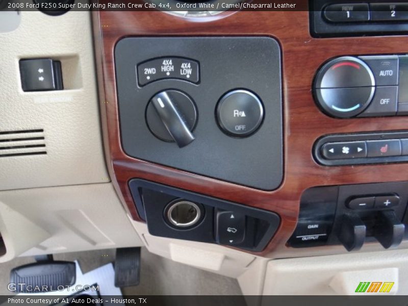 Oxford White / Camel/Chaparral Leather 2008 Ford F250 Super Duty King Ranch Crew Cab 4x4