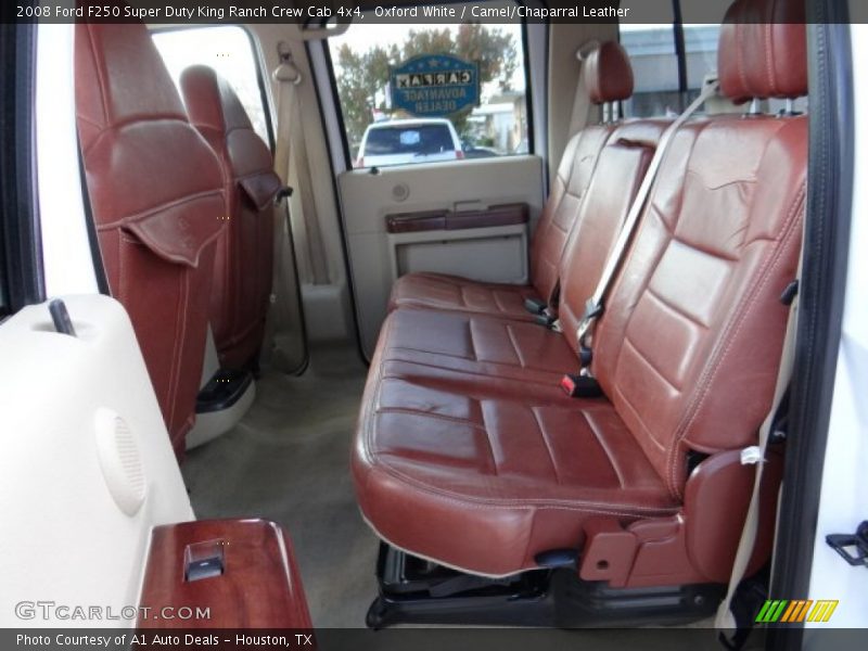 Oxford White / Camel/Chaparral Leather 2008 Ford F250 Super Duty King Ranch Crew Cab 4x4