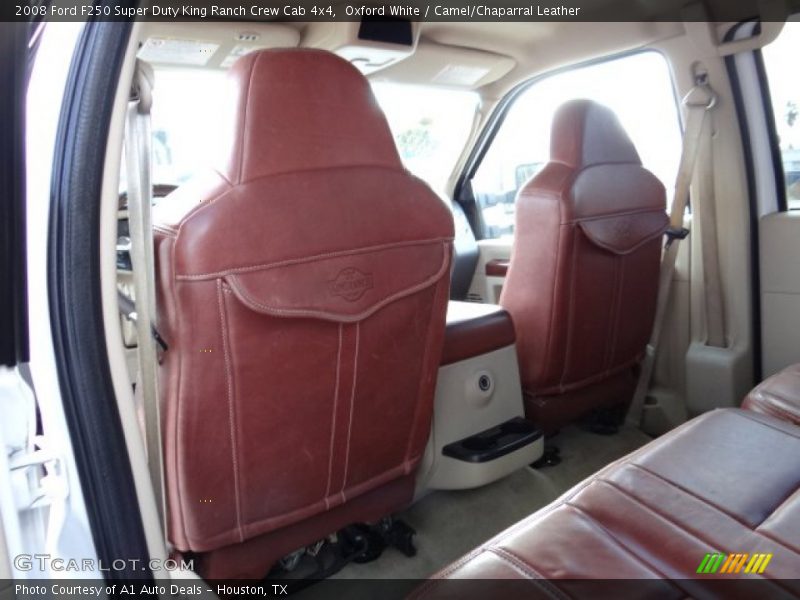 Oxford White / Camel/Chaparral Leather 2008 Ford F250 Super Duty King Ranch Crew Cab 4x4