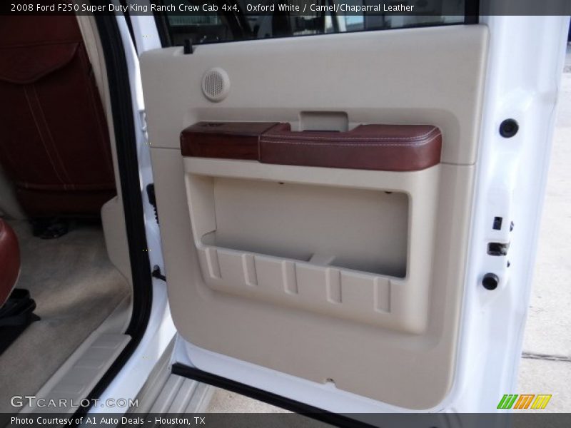 Oxford White / Camel/Chaparral Leather 2008 Ford F250 Super Duty King Ranch Crew Cab 4x4