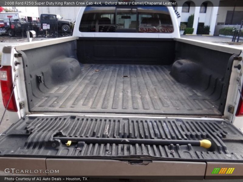 Oxford White / Camel/Chaparral Leather 2008 Ford F250 Super Duty King Ranch Crew Cab 4x4