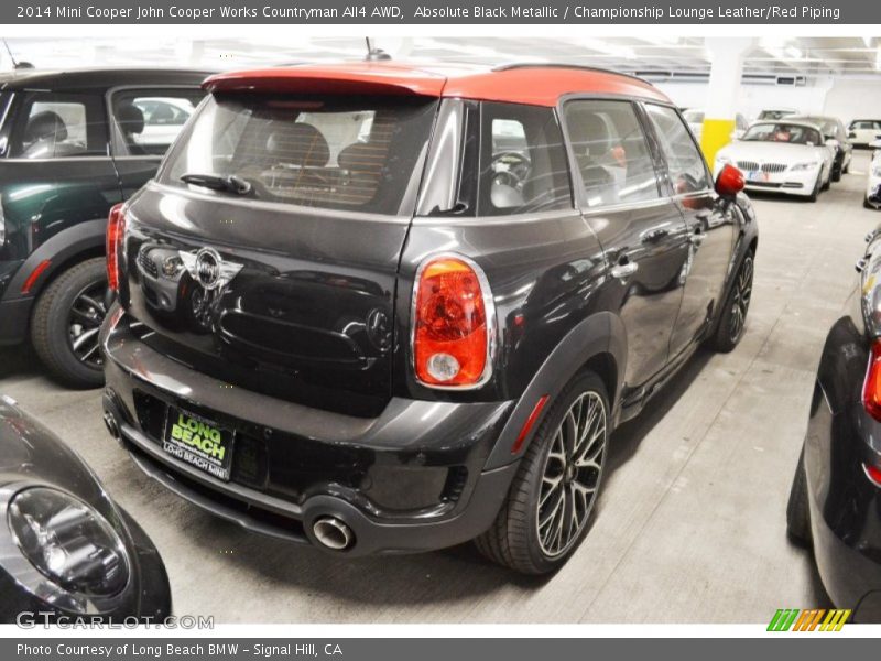 Absolute Black Metallic / Championship Lounge Leather/Red Piping 2014 Mini Cooper John Cooper Works Countryman All4 AWD
