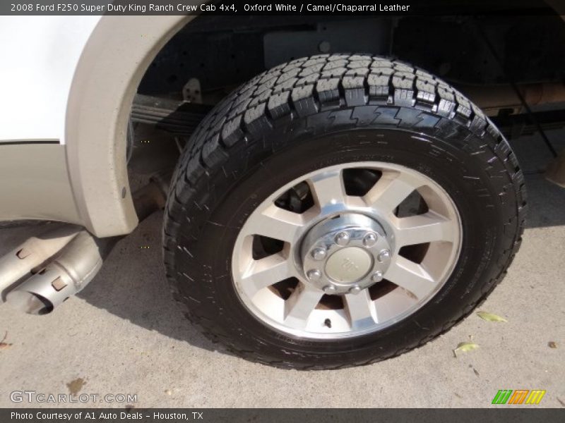 Oxford White / Camel/Chaparral Leather 2008 Ford F250 Super Duty King Ranch Crew Cab 4x4