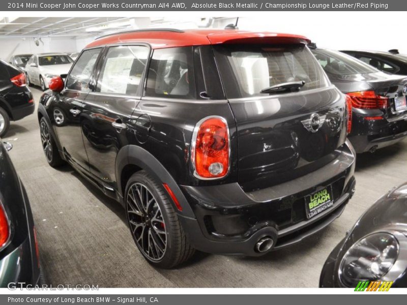 Absolute Black Metallic / Championship Lounge Leather/Red Piping 2014 Mini Cooper John Cooper Works Countryman All4 AWD