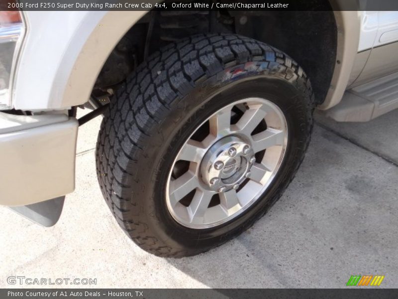 Oxford White / Camel/Chaparral Leather 2008 Ford F250 Super Duty King Ranch Crew Cab 4x4