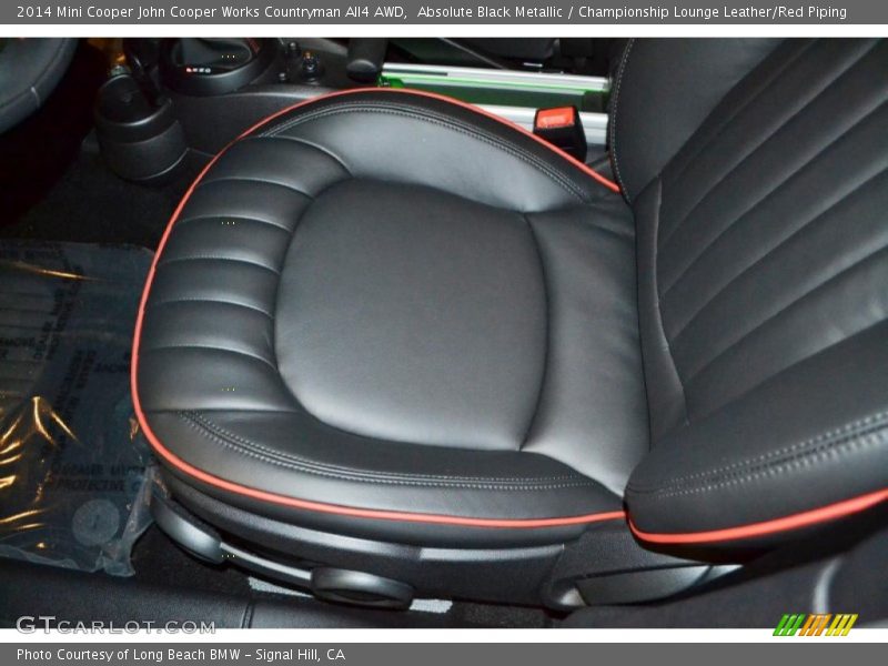 Absolute Black Metallic / Championship Lounge Leather/Red Piping 2014 Mini Cooper John Cooper Works Countryman All4 AWD