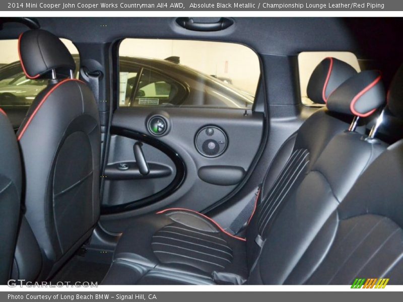 Absolute Black Metallic / Championship Lounge Leather/Red Piping 2014 Mini Cooper John Cooper Works Countryman All4 AWD