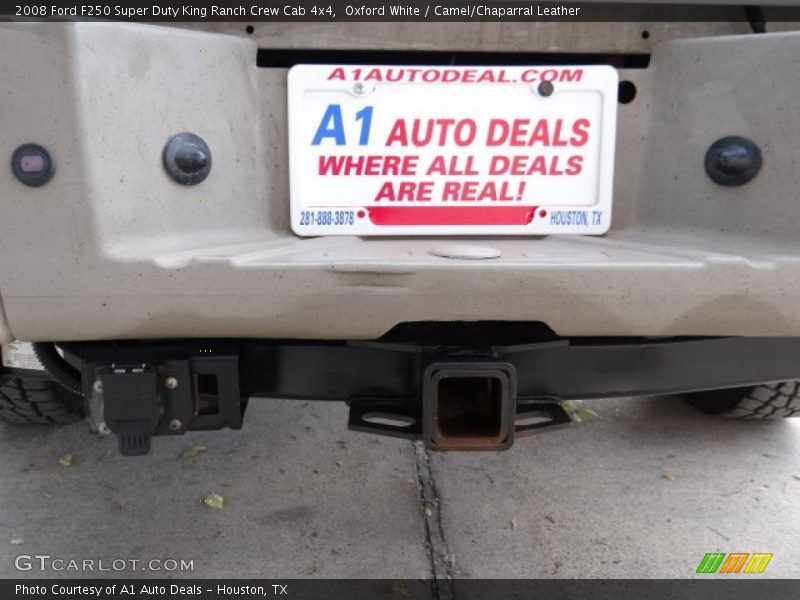 Oxford White / Camel/Chaparral Leather 2008 Ford F250 Super Duty King Ranch Crew Cab 4x4