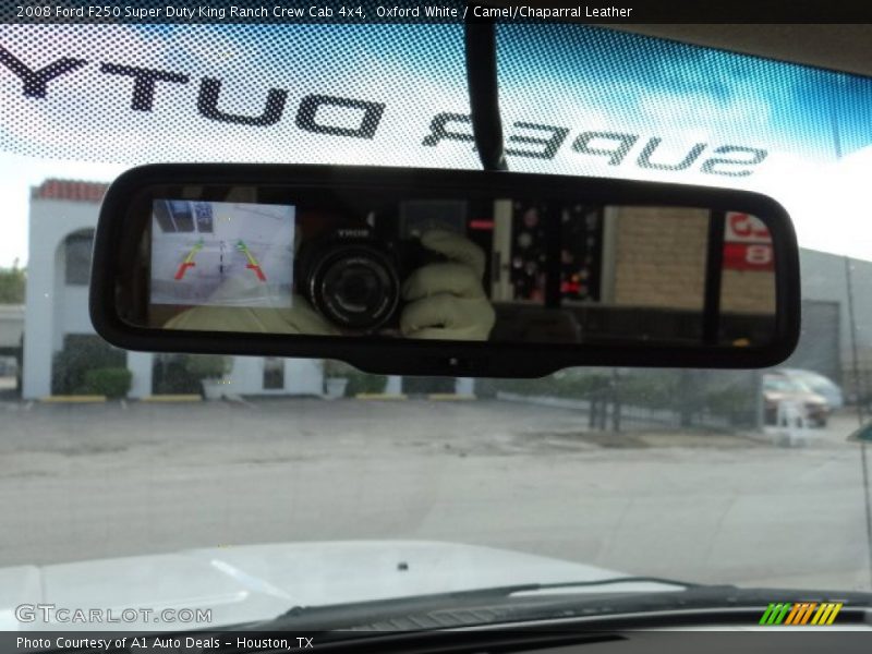 Oxford White / Camel/Chaparral Leather 2008 Ford F250 Super Duty King Ranch Crew Cab 4x4