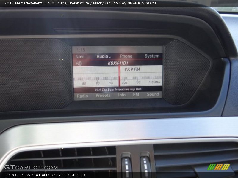 Polar White / Black/Red Stitch w/DINAMICA Inserts 2013 Mercedes-Benz C 250 Coupe