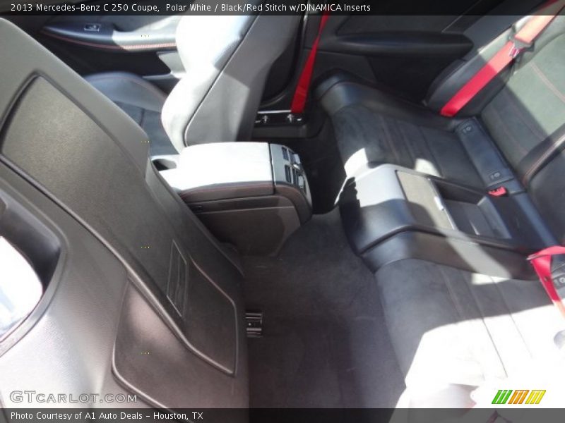 Polar White / Black/Red Stitch w/DINAMICA Inserts 2013 Mercedes-Benz C 250 Coupe
