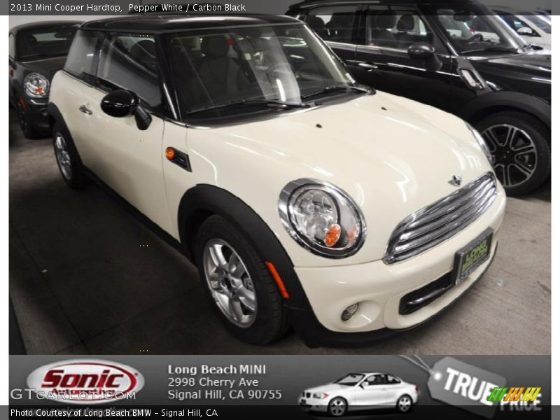 Pepper White / Carbon Black 2013 Mini Cooper Hardtop
