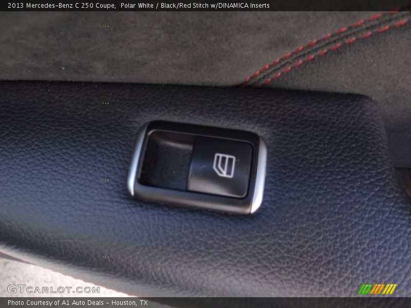 Polar White / Black/Red Stitch w/DINAMICA Inserts 2013 Mercedes-Benz C 250 Coupe