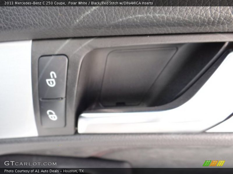 Polar White / Black/Red Stitch w/DINAMICA Inserts 2013 Mercedes-Benz C 250 Coupe