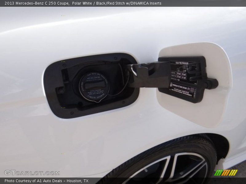 Polar White / Black/Red Stitch w/DINAMICA Inserts 2013 Mercedes-Benz C 250 Coupe