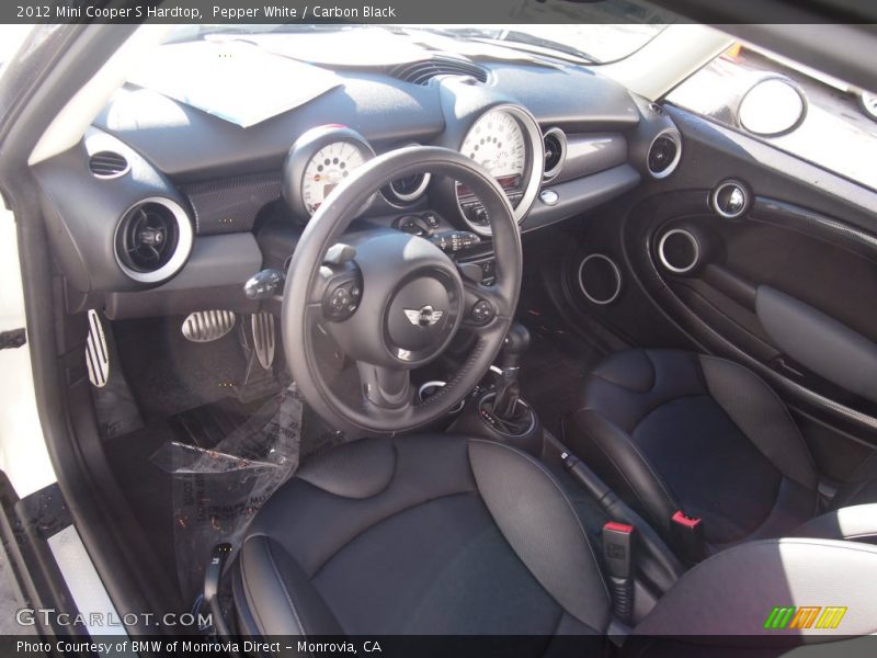 Pepper White / Carbon Black 2012 Mini Cooper S Hardtop
