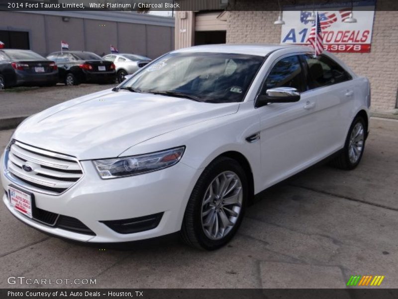 White Platinum / Charcoal Black 2014 Ford Taurus Limited