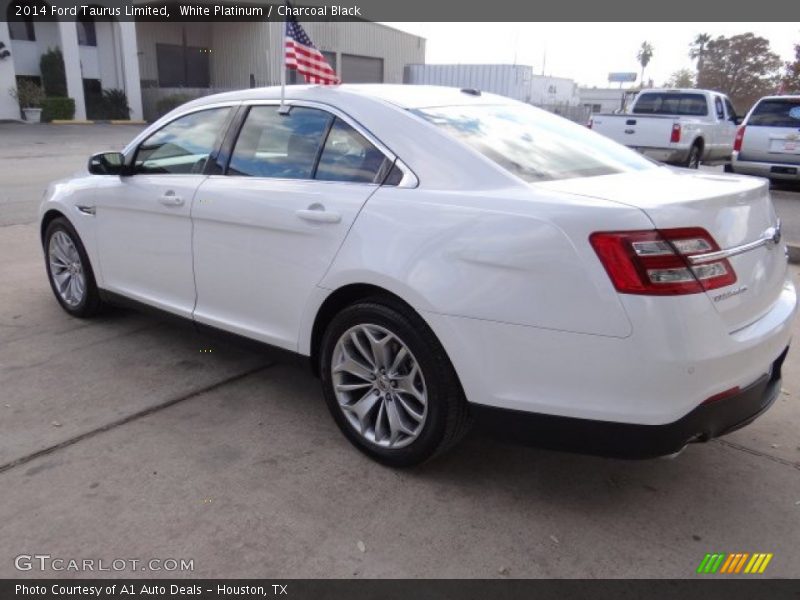 White Platinum / Charcoal Black 2014 Ford Taurus Limited