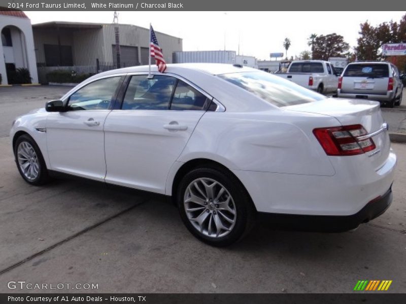 White Platinum / Charcoal Black 2014 Ford Taurus Limited