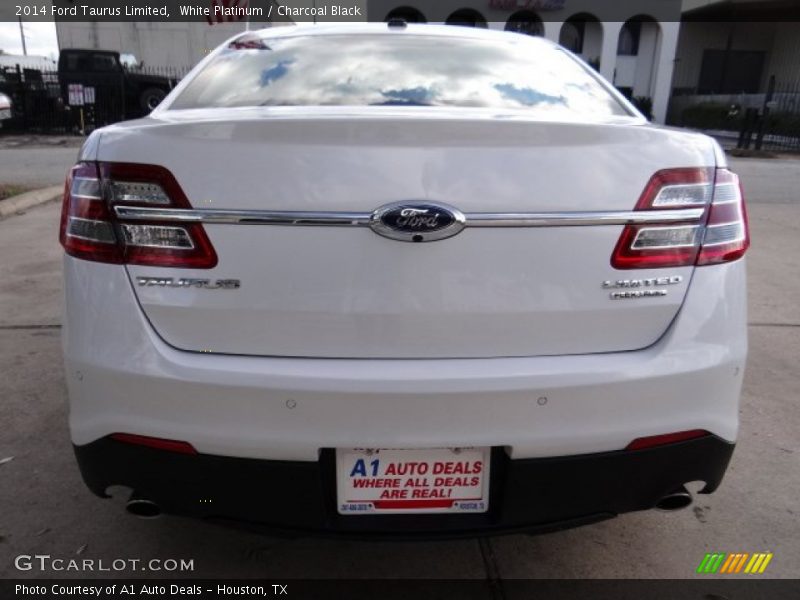 White Platinum / Charcoal Black 2014 Ford Taurus Limited