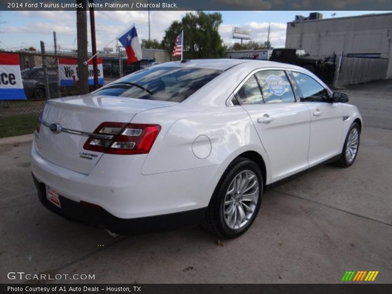 White Platinum / Charcoal Black 2014 Ford Taurus Limited