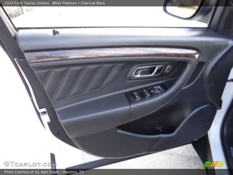 White Platinum / Charcoal Black 2014 Ford Taurus Limited