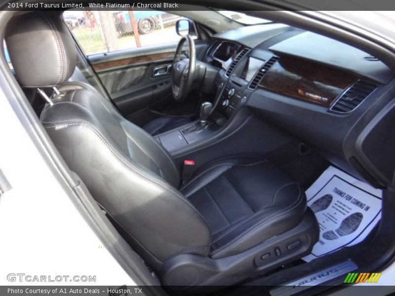 White Platinum / Charcoal Black 2014 Ford Taurus Limited
