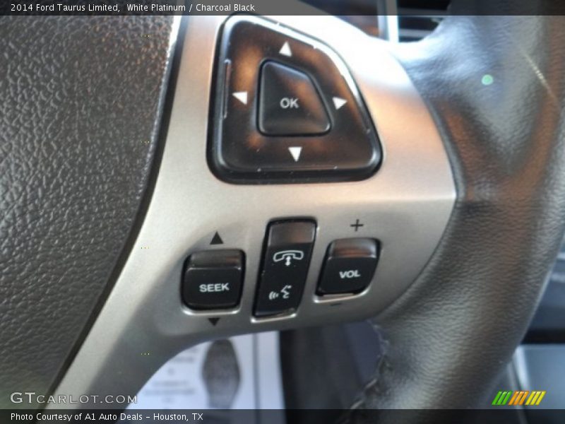 White Platinum / Charcoal Black 2014 Ford Taurus Limited