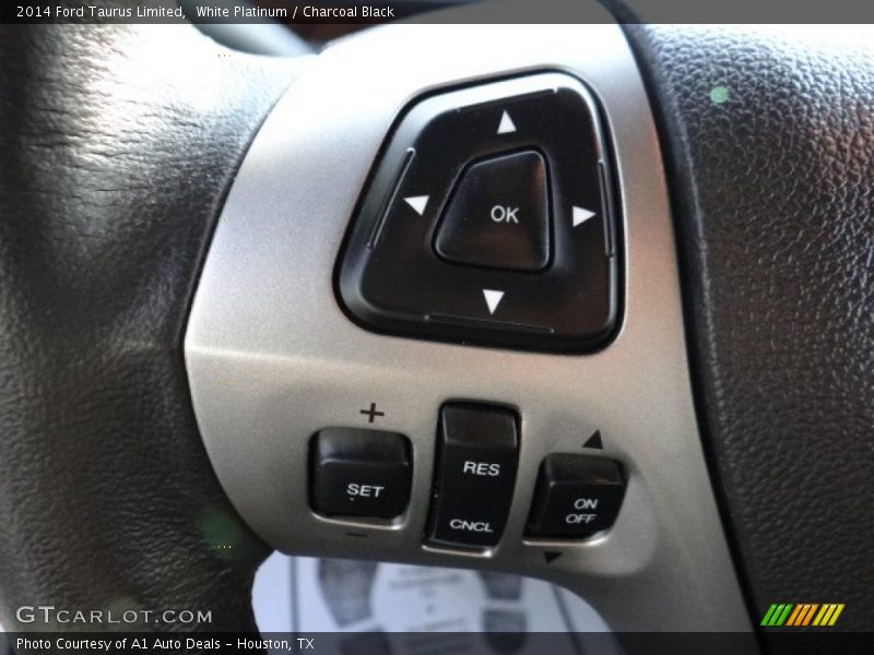 White Platinum / Charcoal Black 2014 Ford Taurus Limited