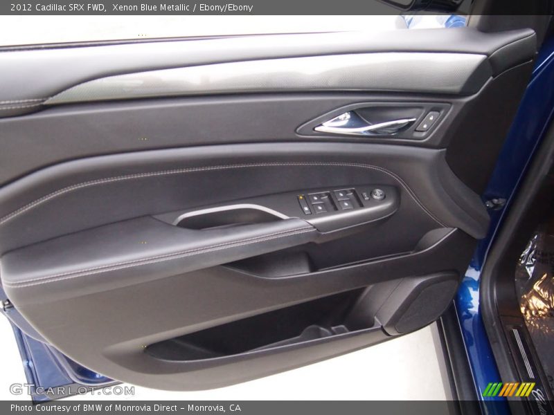 Xenon Blue Metallic / Ebony/Ebony 2012 Cadillac SRX FWD