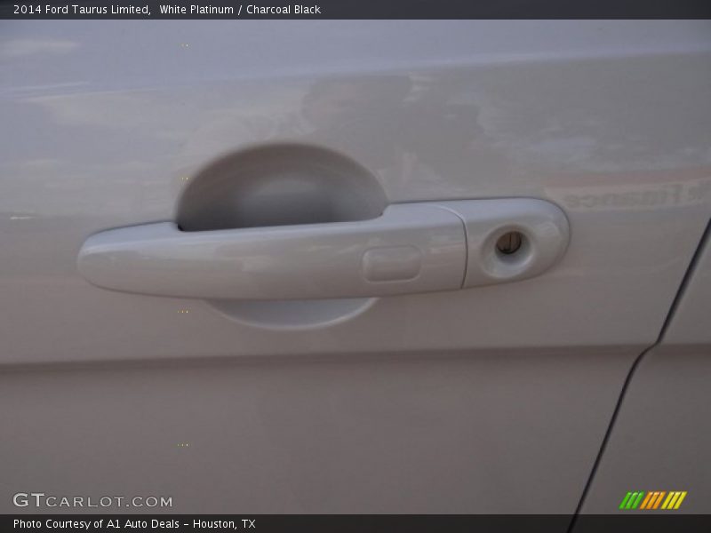 White Platinum / Charcoal Black 2014 Ford Taurus Limited