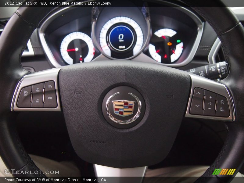 Xenon Blue Metallic / Ebony/Ebony 2012 Cadillac SRX FWD