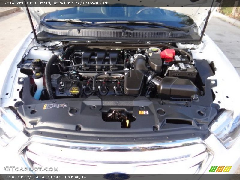 White Platinum / Charcoal Black 2014 Ford Taurus Limited