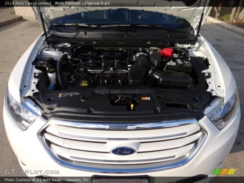 White Platinum / Charcoal Black 2014 Ford Taurus Limited