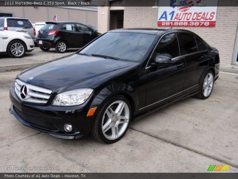 Black / Black 2010 Mercedes-Benz C 350 Sport