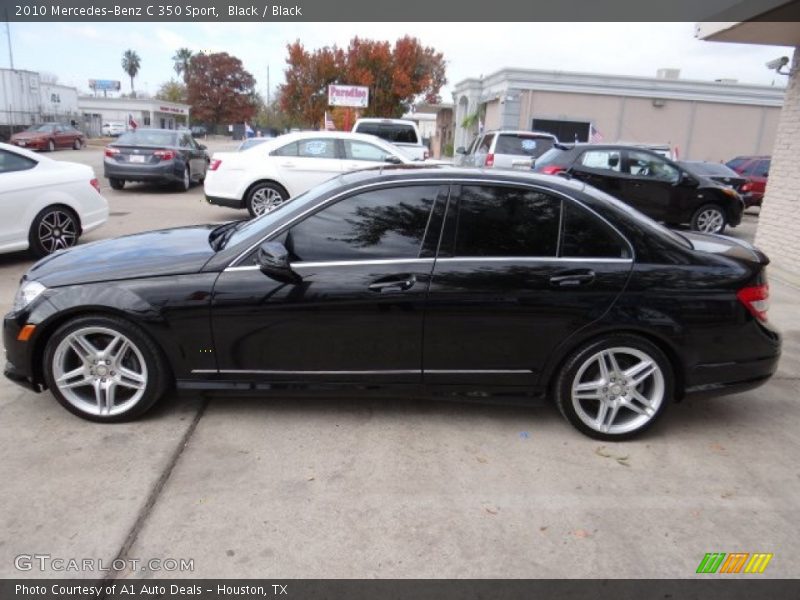 Black / Black 2010 Mercedes-Benz C 350 Sport