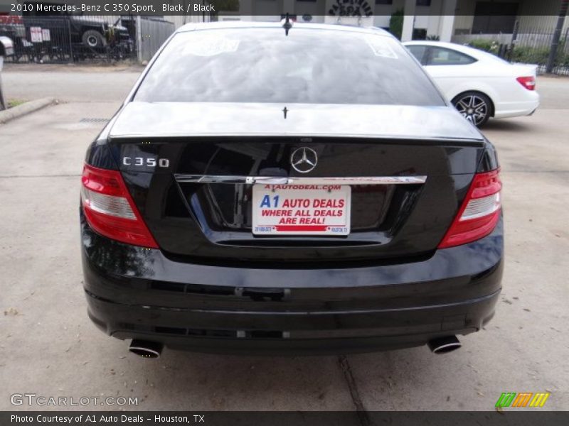 Black / Black 2010 Mercedes-Benz C 350 Sport