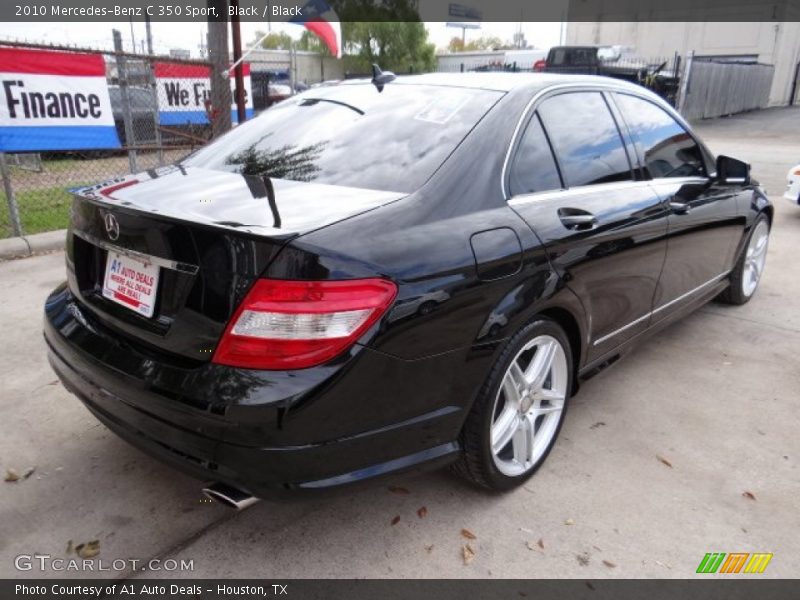 Black / Black 2010 Mercedes-Benz C 350 Sport