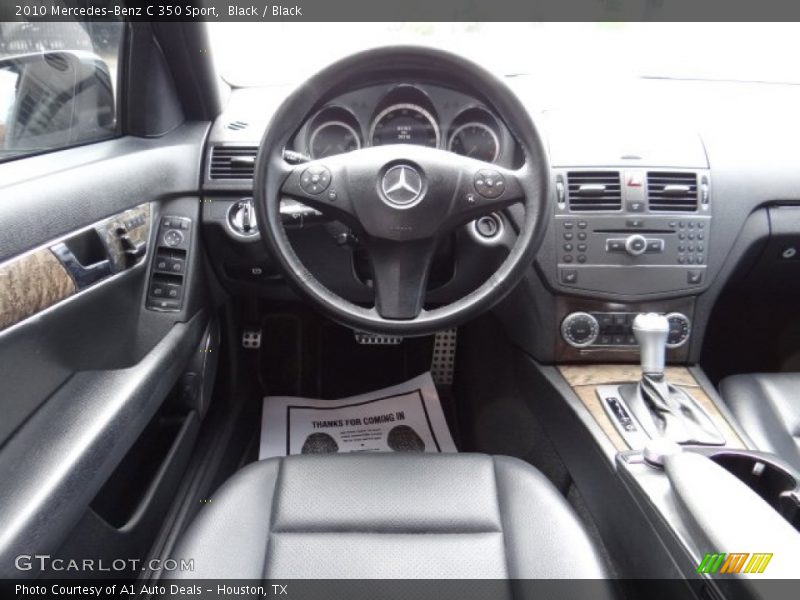 Black / Black 2010 Mercedes-Benz C 350 Sport