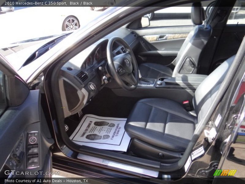 Black / Black 2010 Mercedes-Benz C 350 Sport